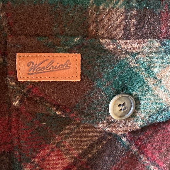 Woolrich Vintage Sherpa Flannel Plaid coat jacket shacket with pockets - Picture 10 of 12